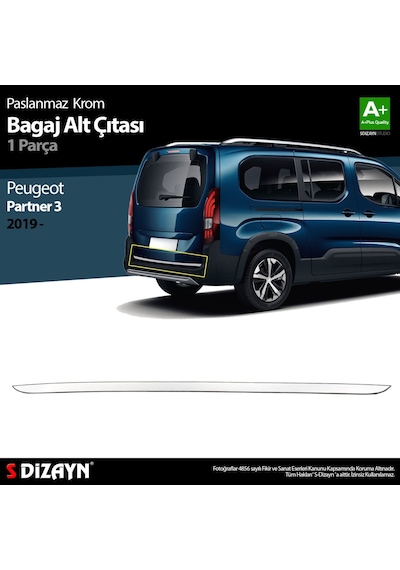 S-Dizayn Mercedes Vito W447 Krom Bagaj Çıtası 2014 Üzeri