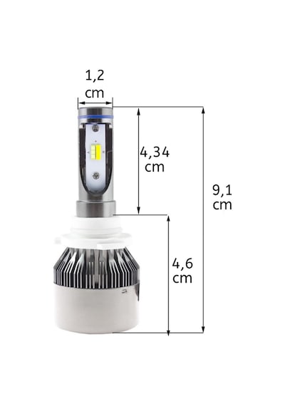Led Far Ampulü Çift Renk Sarı Beyaz H8-36W-4800Lm-12V Laam495-1