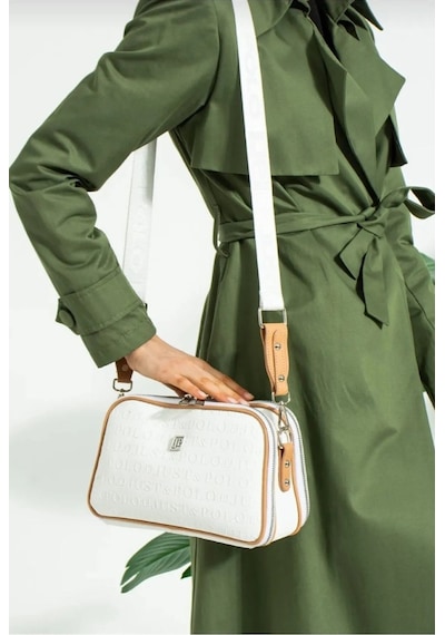 Just Polo Kadın Ayarlanabilir Askılı Günlük Kullanıma Uygun Şık Çapraz Ve Omuz Çantası P234023mh Beyaz Camel