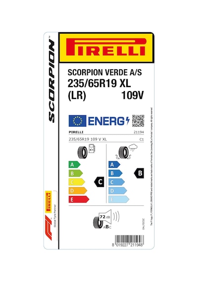 Pirelli  235/65 R19 109V Scorpion Verdeallseason XL Dört Mevsim Lastiği 2022