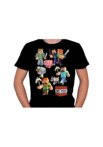 Minecraft Logo Lego Oyun Game Tişört Unisex T-shirt 001