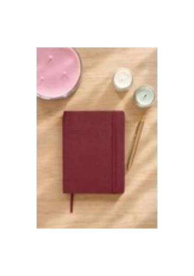 Victoria's Journals Kuka 2027 Günlük Ajanda A5 14x21cm Esnek Kapak Ivory 80gr. Bordo