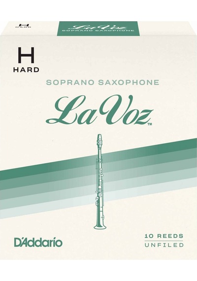 D'addario Rıc10hd La Voz Soprano Saksafon Kamışı Hard Sertlik Profesyonel/caz - 10'lu Paket Sert Ton, Güçlü Projeksiyon Ve Esnek Caz Karakteri