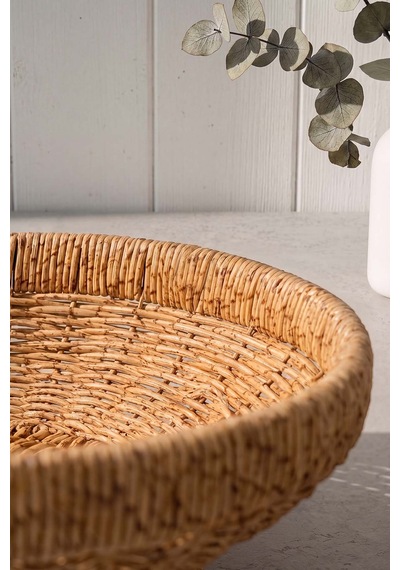 Hasır Ayaklı Rattan Meyvelik 28 Cm