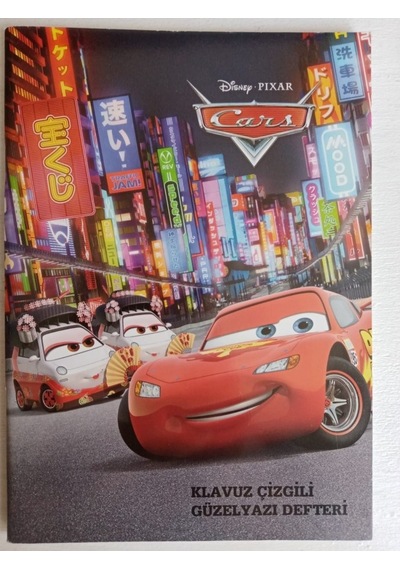Keskin Color Güzel Yazı Defteri A5 Eğik Kılavuz Çizgili Cars