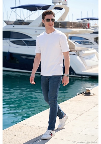 Buratti Pamuklu Normal Kalıp Normal Bel Jeans Erkek Kot Pantolon 2203c55parma Yeşil-mavi