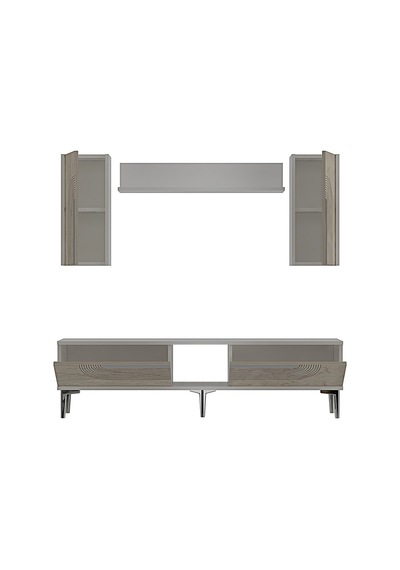 Tvr1502bts Meyra Tv Ünitesi Takımı Beyaz-traverten-silver 150cm