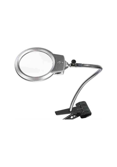 Mandallı Ayarlanabilir Başlıklı Led Işıklı Büyüteç 130 Mm 1791307624327