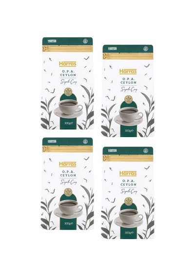 O.p.a. Ceylon Siyah Çay 300 G X 4 Adet - İthal Sri Lanka Seylan Çayı 1.2 Kg Set
