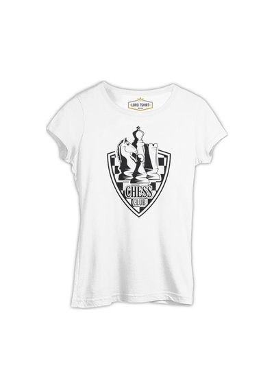 Satranç - Arma Beyaz Kadın Tshirt 001