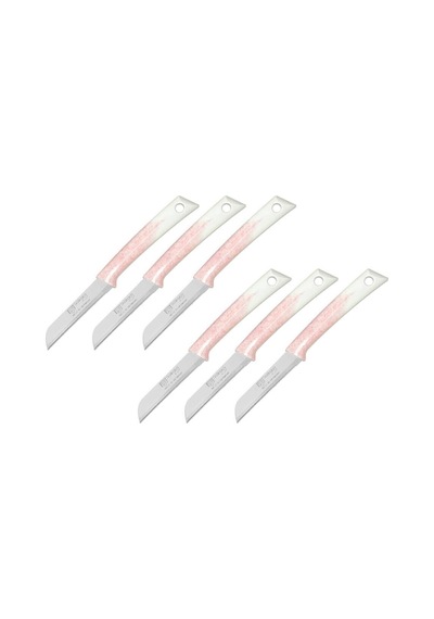 Pirge Pure Line Meyve Bıçağı Seti 6'lı Pembe, Tırtıklı Sebze Meyve Bıçak Seti Sku: Zeusstkd9f0c74fce