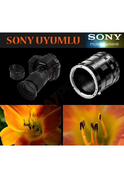 Raypro Manuel Makro Uzatma Tüpü Seti Sony A Mount Uyumlu