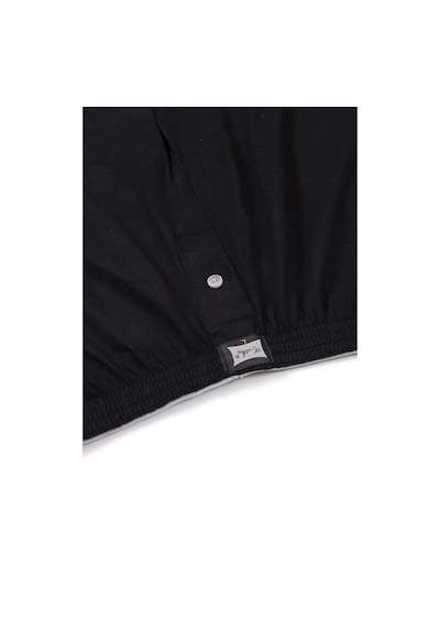 Hepsine Rakip Tutku Erkek Penye Düğmeli Boxer 6'lı Paket Pamuklu Rahat Kesim 0117 Siyah
