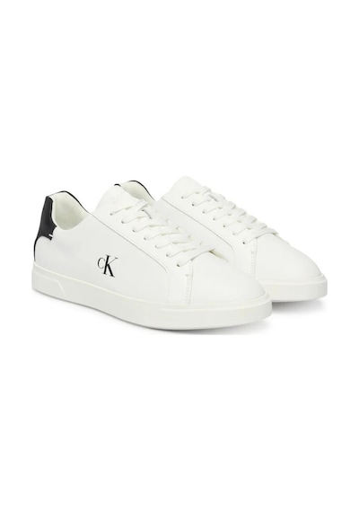 Calvin Klein Ck Kadın Low Pro Cup Bağcıklı Deri Beyaz Sneaker-12209 Beyaz