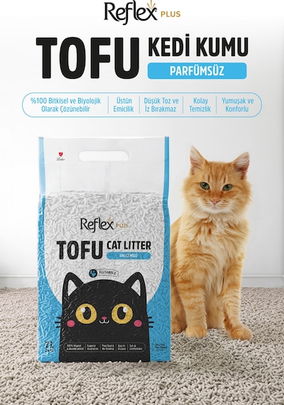 Plus Kokusuz Tofu Kedi Kumu 7l X 4 Adet