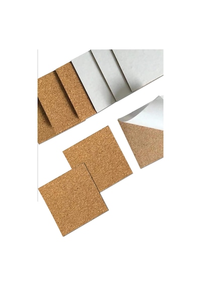 Fıxall Mantar Levha Duvar Kaplama Arkası Yapışkanlı.30x30 Cm 6 Adet Set Genel