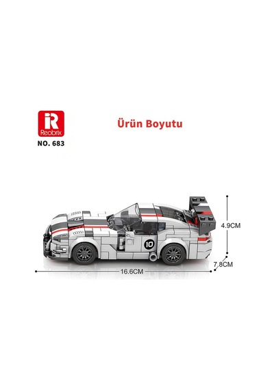 Reobrix Creator 683 Dodge Viper Spor Araba Yaratıcı Yapı Blok Seti Building Blocks - 419 Parça