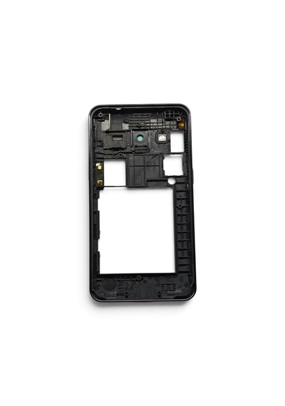 G355 Orta Kasa Samsung Uyumlu Galaxy Core 2 Uyumlu Silver Gri Orta Kasa Çerçeve + Ses Açma On Off Tuş Plastik Ve Kamera Camı Gri Silver