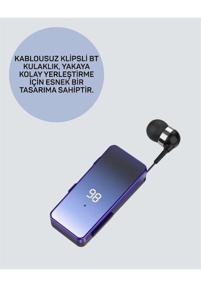 Otomatik Geri Sarma Mekanizmalı Kulaklık Pratik Kullanım İçin Akıllı Kablo Yönetimi Otomatik Geri Sarma Kulaklık
