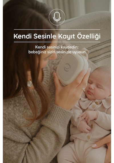 Plus 33 Sesli Ağlama Sensörlü Beyaz Gürültü Cihazı Bebek Uyku Arkadaşı Ayıcık Bej