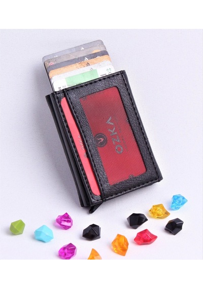 Ozka Leather Collection Otomatik Mekanizmalı Deri Cüzdan