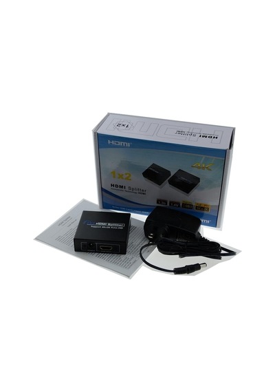 4K 2 Port Hdmi 1 Giriş 2 Çıkış Metal Endüstriyel Splitter Çoklayı