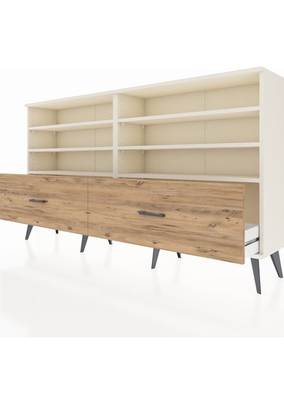 Arges Konsol 6 Raflı 2 Çekmeceli 176x30x99 Aytaşı-aytaşı/çam Aytaşı-aytaşı/çam Arges Konsol 6 Raflı 2 Çekmeceli 176x30x99 Aytaşı-aytaşı/çam Aytaşı-aytaşı/çam