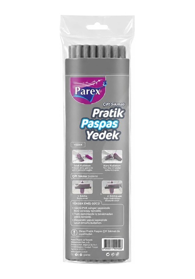 Pratik Paspas Çift Sıkmalı Yedek Çok Renkli