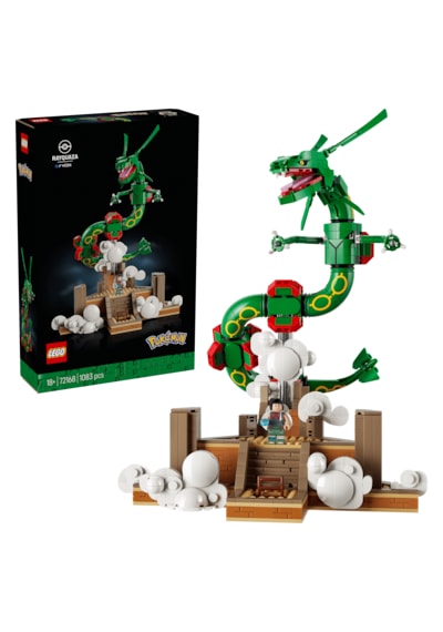 LEGO® Pokémon™ Rayquaza 72168 - Yetişkinler için Gerçekçi Detaylar İçeren Yaratıcı Model Yapım Seti (1083 Parça)