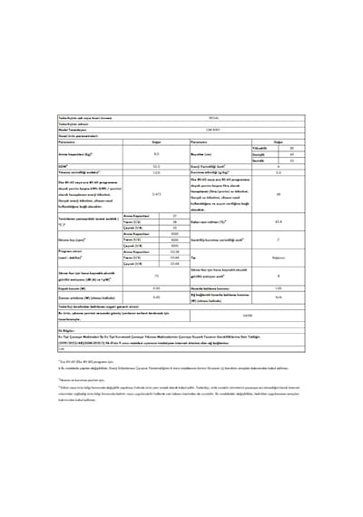 Regal CMI 81101 8 Kg 1000 Devir Çamaşır Makinesi