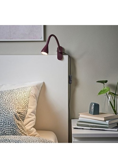 Ikea Nävlınge Çalışma Lambası, Koyu Kırmızı