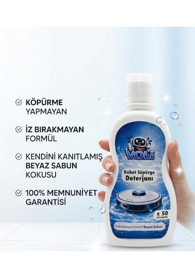 Avantaj Paket Çiçek Bahçesi , Pudra Ve Beyaz Sabun Kokulu Robot Süpürge Deterjanı 3 Adet 500 Ml Mop Solüsyonu 2'li Set 05758826