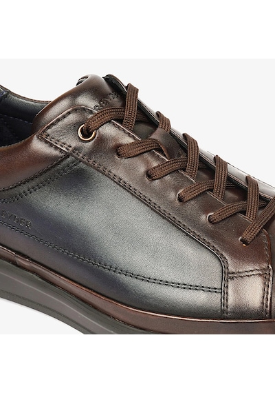 Greyder 18010 Kahverengi Lacivert Hakiki Deri Erkek Casual Ayakkabı Kahve-lacivert Kahverengi - Lacivert