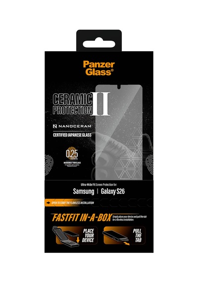 Panzerglass Samsung Uyumlu Galaxy S26 / Uwf Seramik Ekran Koruyucu - Fastfit Aparatlı