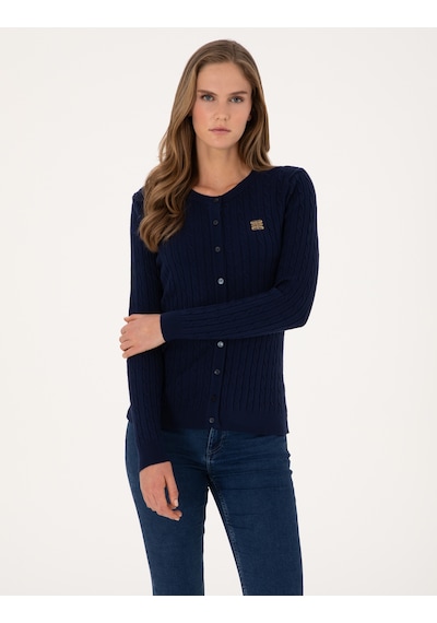 Pierre Cardin Kadın Lacivert Hırka Triko 50317064-vr033 Lacivert