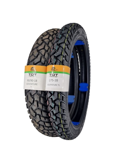 90/90-18 Ve 275-18 Tubeless - Dubleks Adventure Lastik Takımı