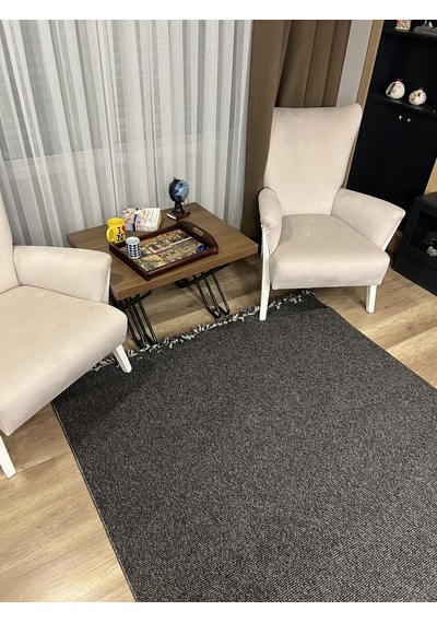 Sanat Halı Lora Plus 3954 Antrasit İskandinav Halı Antrasit