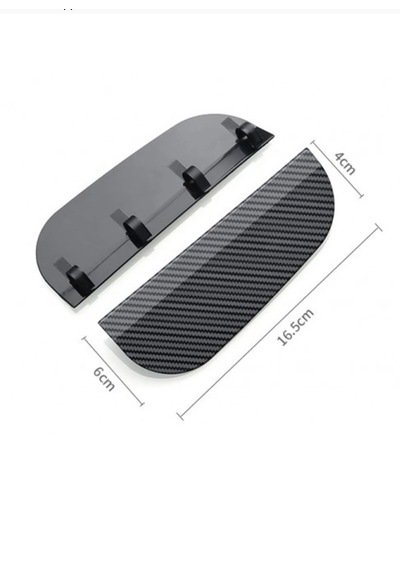 Schulzz Carboncar Oto Abs Plastik Klips Geçmeli Karbon Görünüm Yağmur Koruyucu Yan Ayna Siperlik 2 Adet