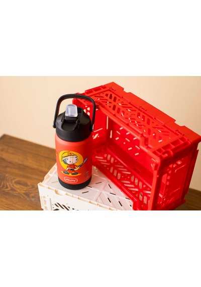 Sipnjoy - Flipsip Çocuk Su Termosu 360 Ml - Firefighter Buddy