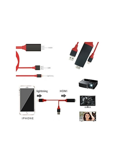Hdmı Hdtv Cep Telefonu Tv Görüntü Aktarma Kablosu -2 Metre (287904046)