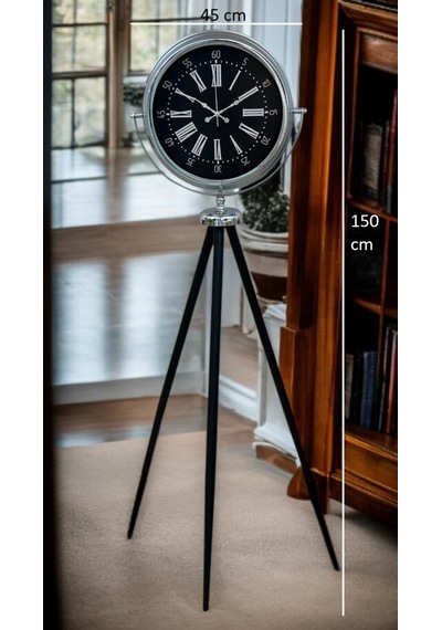 Majestic Krom Tripod Ayaklı Saat