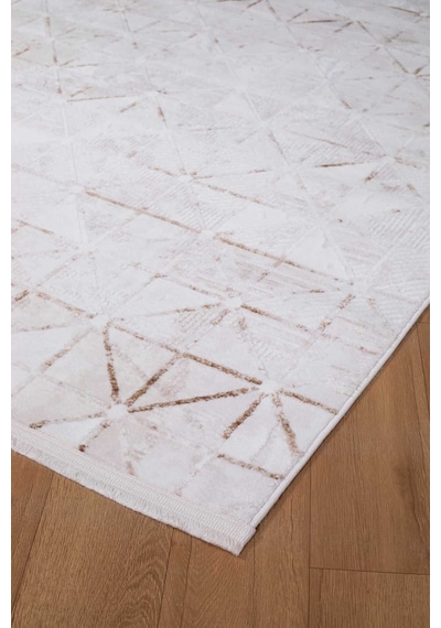 Voyage %100 Akrilik Yumuşak Dokulu Halı Kilim Salon Mutfak Koridor Yolluk Dokuma Makine Halısı Ac-215 Vizon