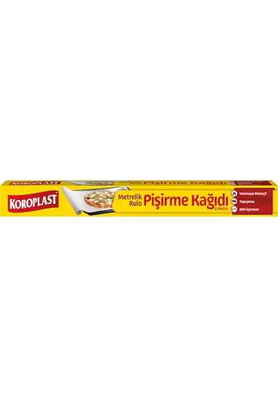Koroplast Yağlı Pişirme Kağıdı 8 M 3 Adet Çok Renkli