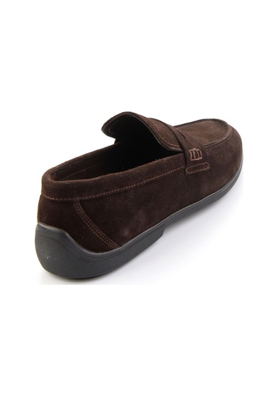 Kahve Hakiki Deri Erkek Loafer Ayakkabı E01054408202 Kahve