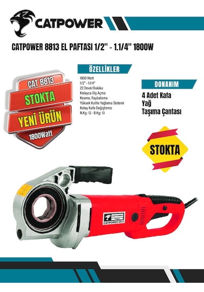 Catpower 8813 El Paftası 1800 Watt