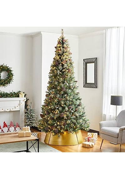 Ayarlanabilir Dövülmüş Metal Noel Ağacı Yaka Süslemeleri, 40 D, Altın, Büyük Gh31066 Diğer