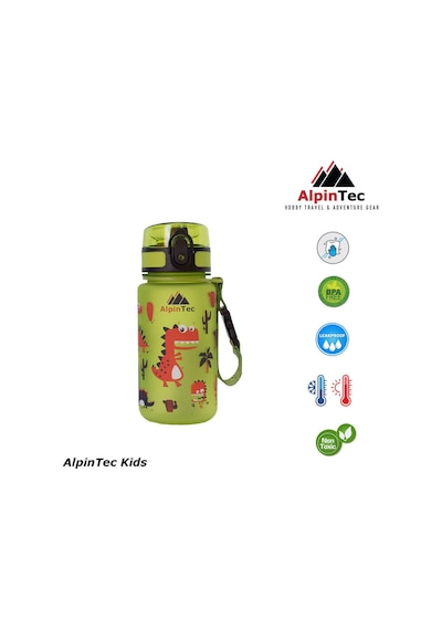 Alpintec Dinazor Yeşil Tritan Çocuk Suluk Matara 350 Ml Diğer