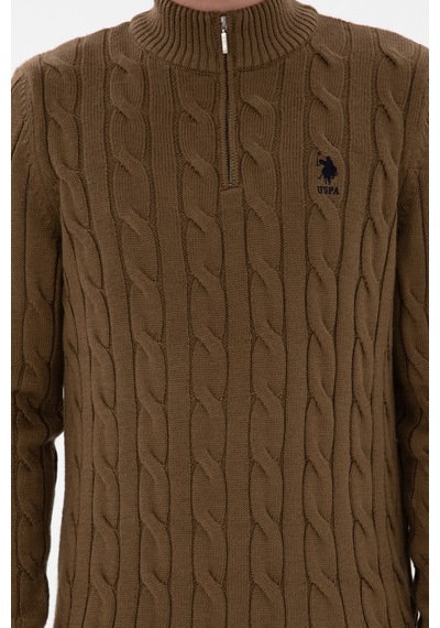 U.s. Polo Assn. Erkek Haki Kazak /triko 50297020-vr027 Haki