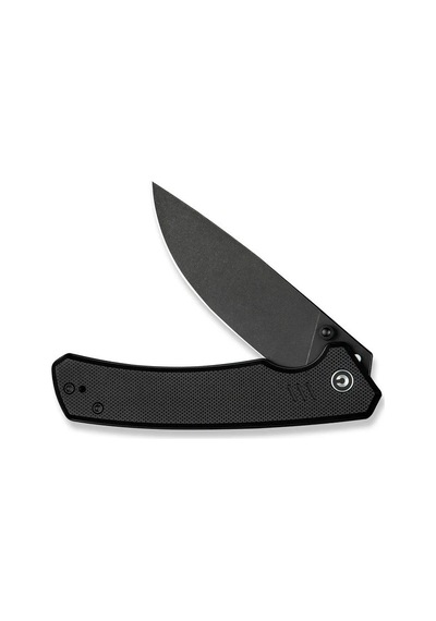 Civivi Merit Flipper & Thumb Stud Knife Black G10 Handle Kamp Çakı Siyah