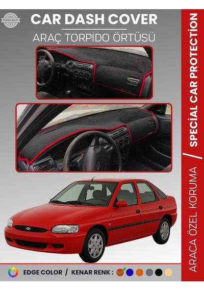 Ford Escort 1995-2000 Torpido Örtüsü Ön Panel Koruma Tam Uyum Çatlamayı Önler Kolay Montaj - 472 Stiloto